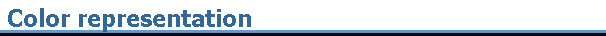 Color representation