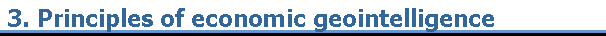 3. Principles of economic geointelligence